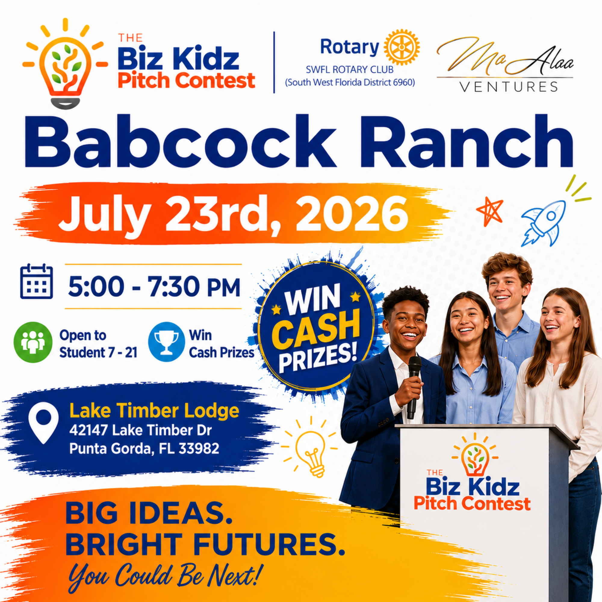Campaign cover image for Biz Kidz Pitch Contest - Babcock Ranch