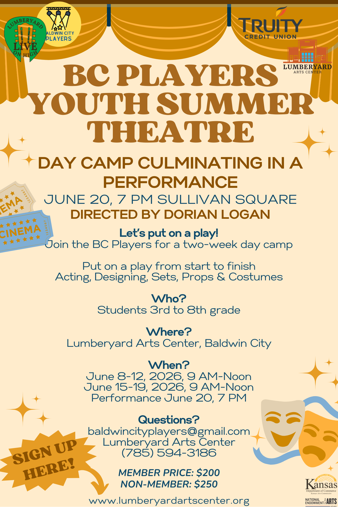 Campaign cover image for BC Players Youth Summer Theatre