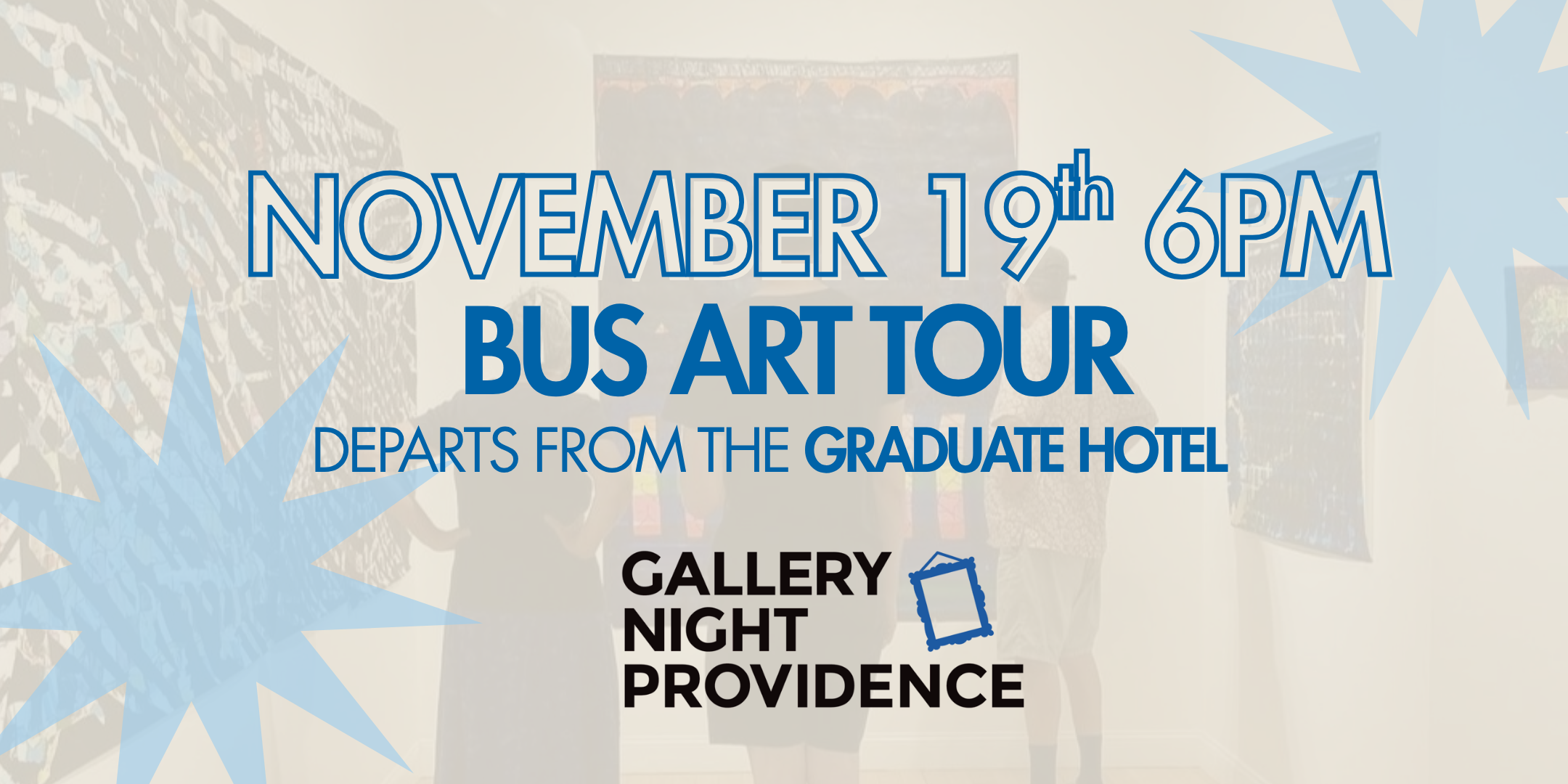 Campaign cover image for Gallery Night 2026 - November 19 Bus Tour 6PM