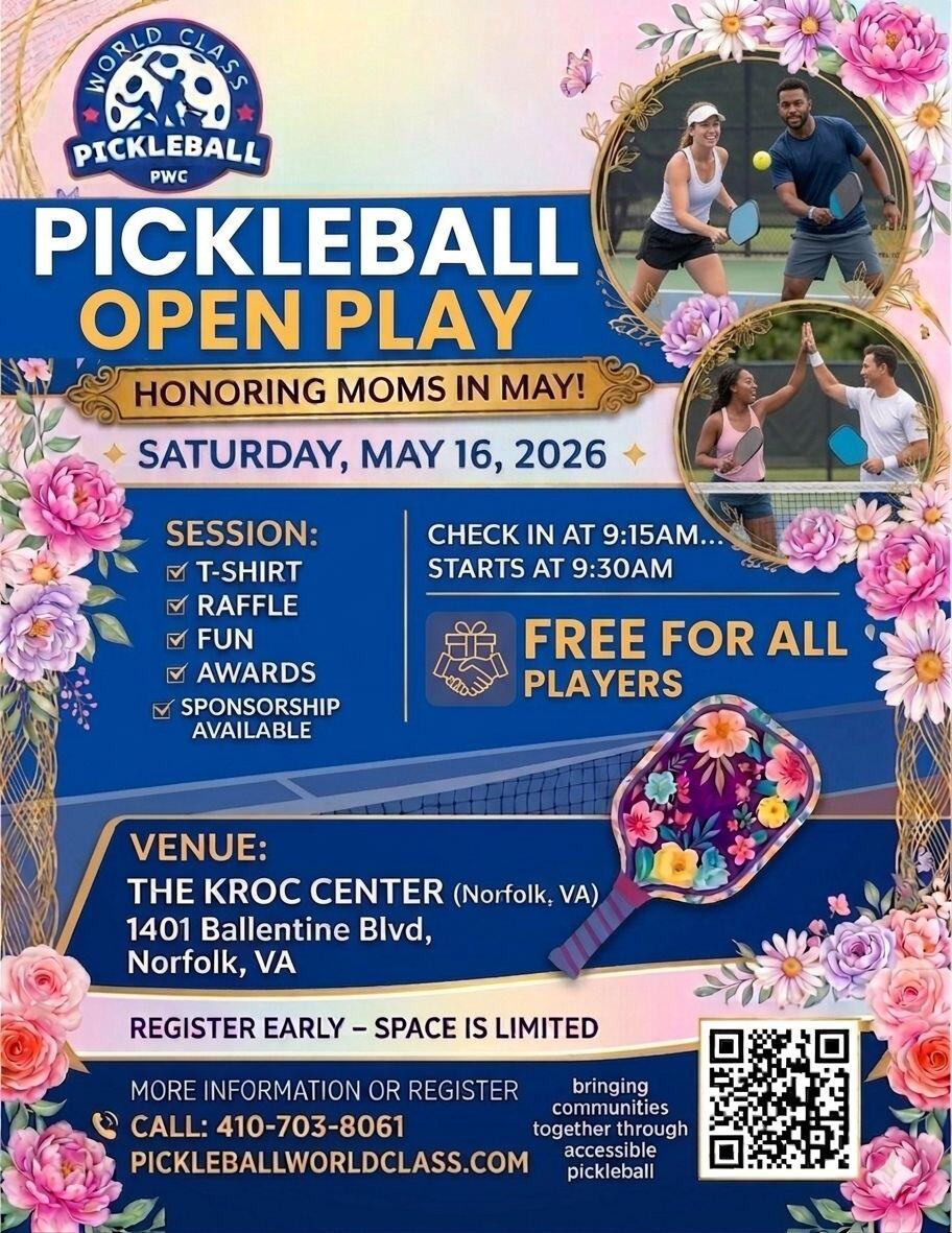 Campaign cover image for Fundraising Pickleball Mixed Doubles Tournament, Open Play and Instructional Sessions