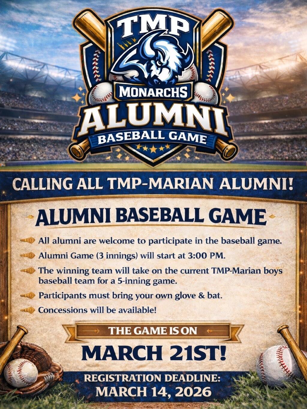 Campaign cover image for Alumni Baseball Game