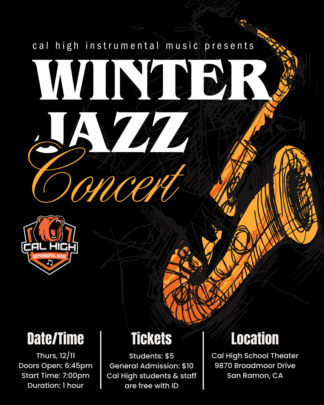 Campaign cover image for Winter Jazz Concert