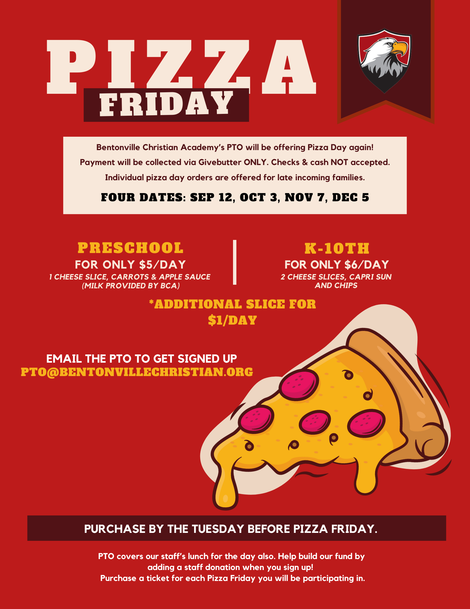 Campaign cover image for Pizza Friday - 2025 (Late Signups)