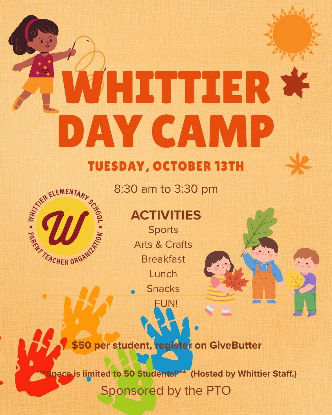 Campaign cover image for October 13, 2026 No School Camp