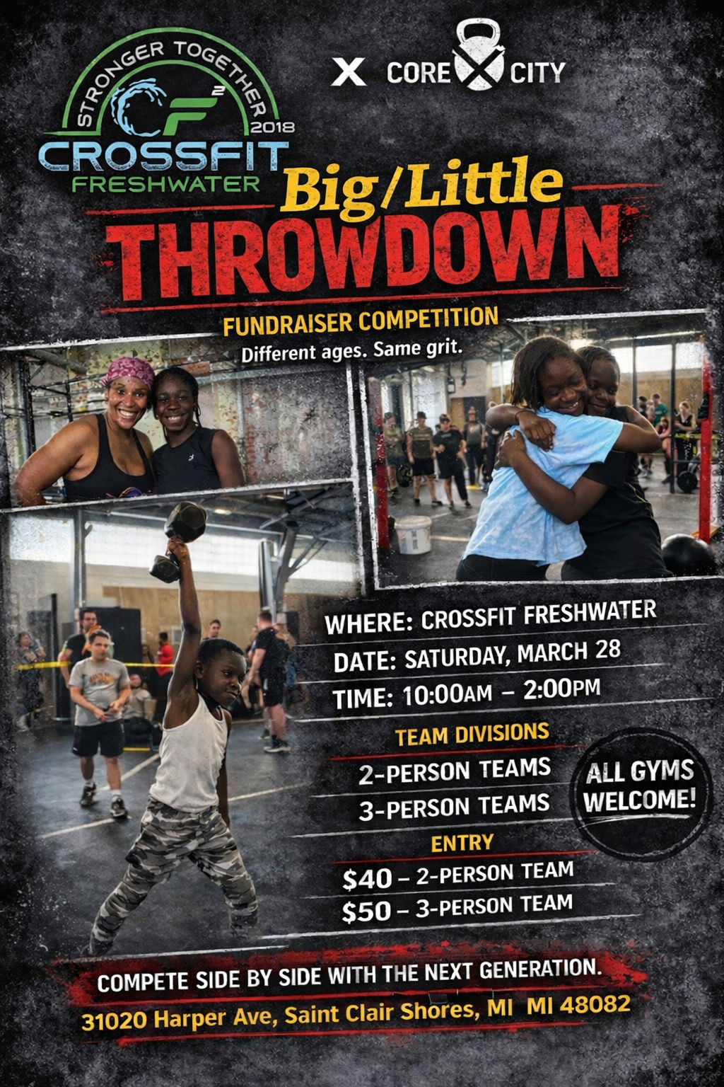 Campaign cover image for Core City CrossFit Kids & CrossFit Freshwater Throwdown