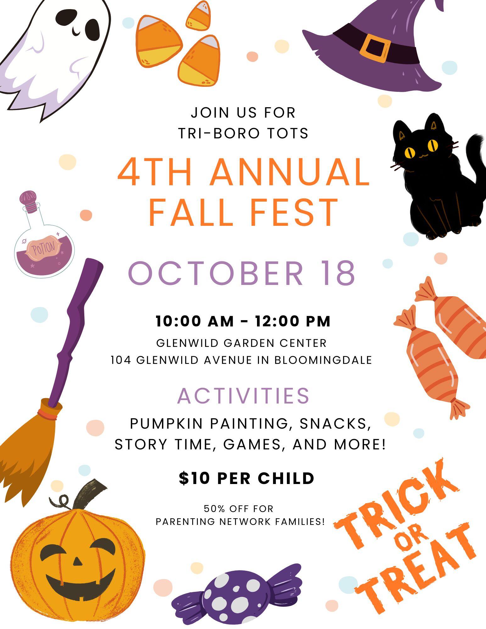 Campaign cover image for Tri-Boro Tots Fall Fest 2025