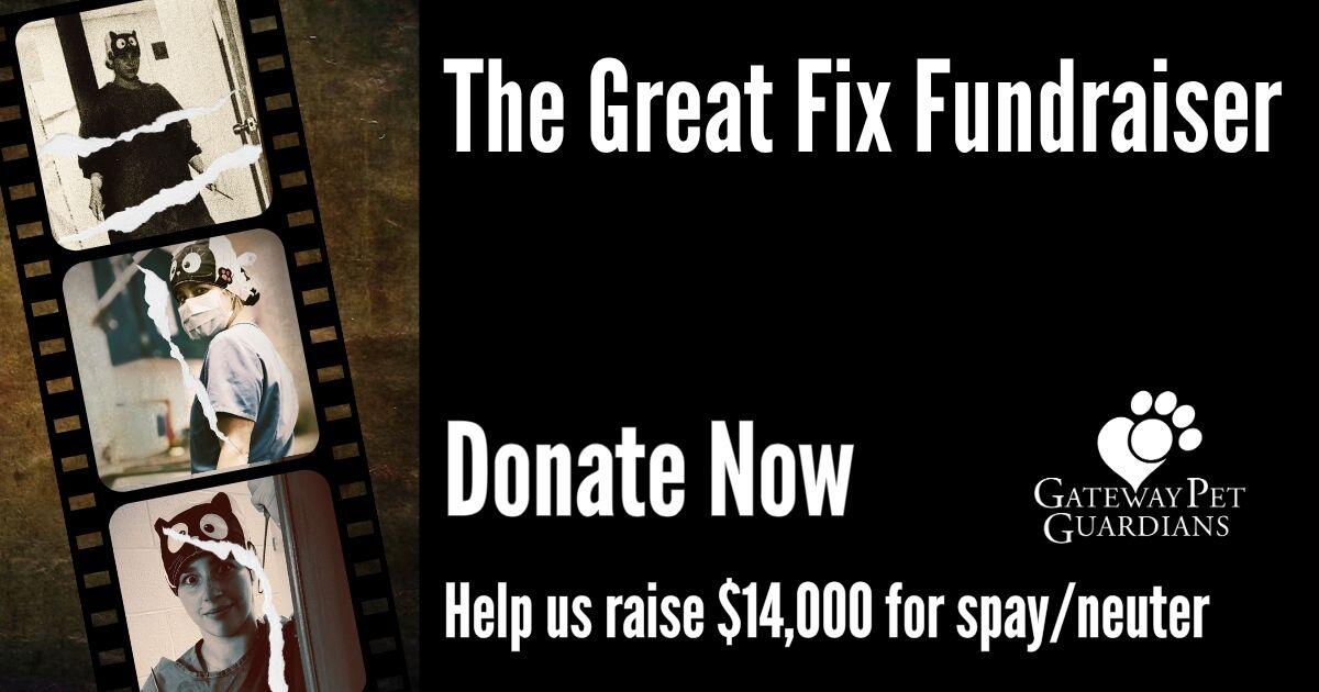 Campaign cover image for Gateway Pet Guardians' Great Fix Fundraiser 2026