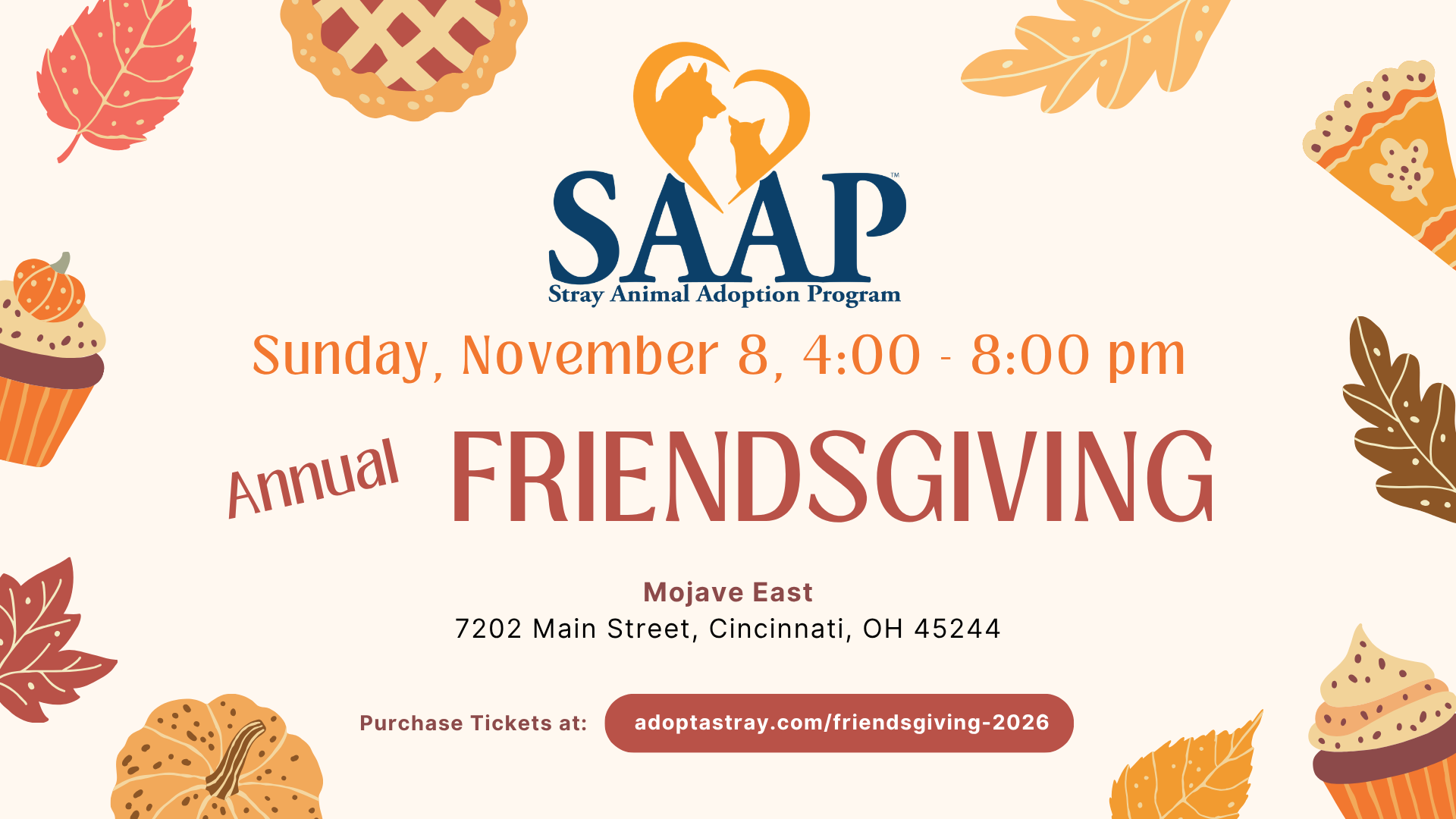 Campaign cover image for SAAP’s 4th Annual Friendsgiving