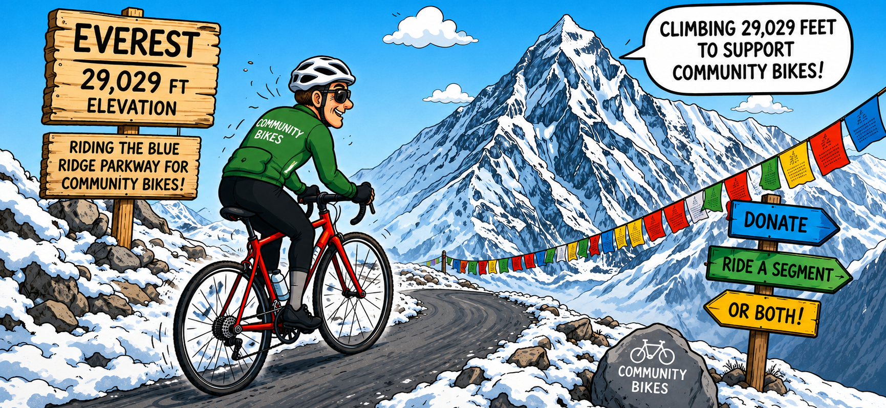 Campaign cover image for Everesting for Every Rider
