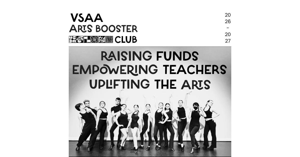 Campaign cover for '26-'27 VSAA Arts Booster Club Membership Drive