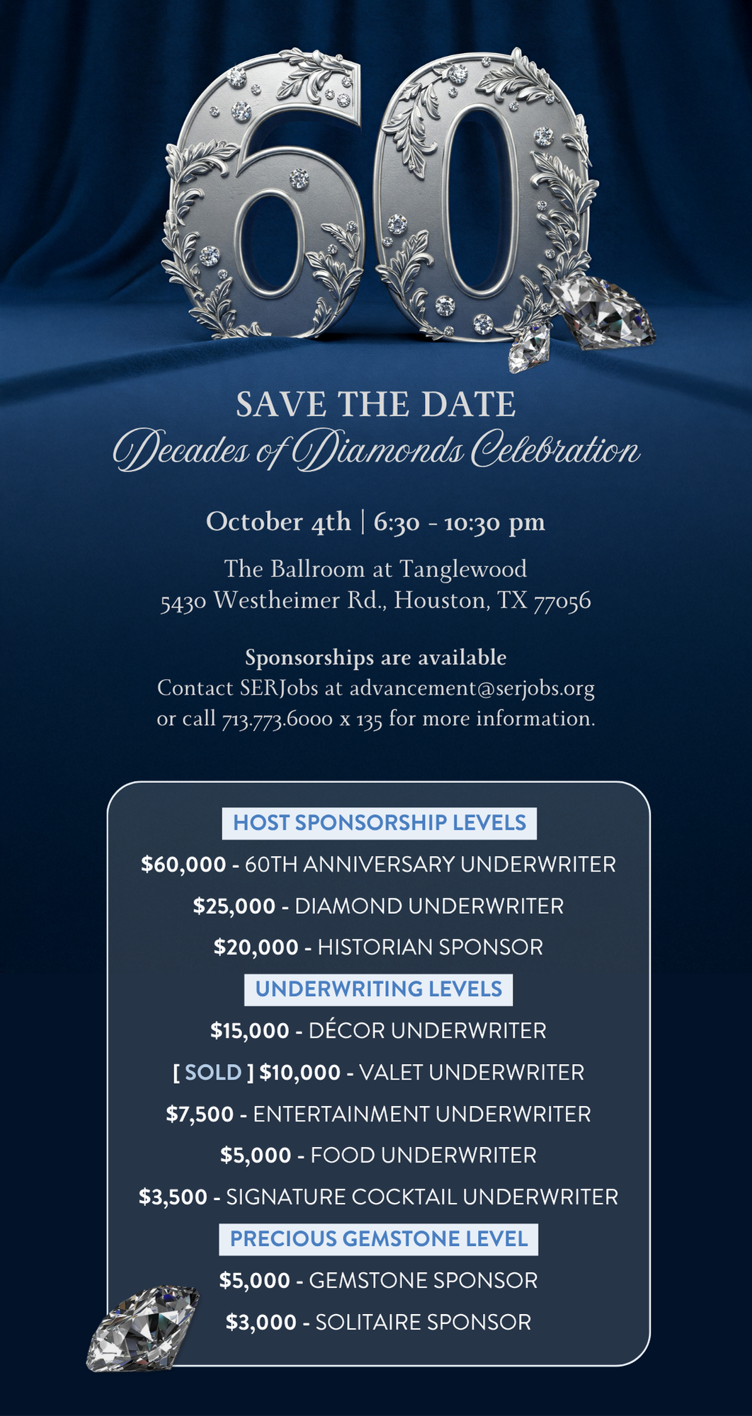 Campaign cover image for Decades of Diamonds Sponsorships