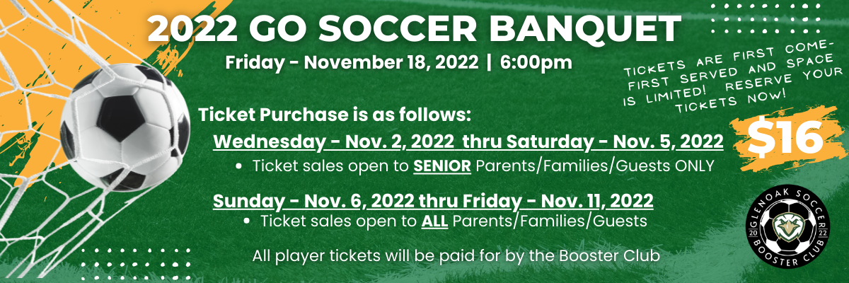 Campaign cover image for GlenOak Soccer Banquet