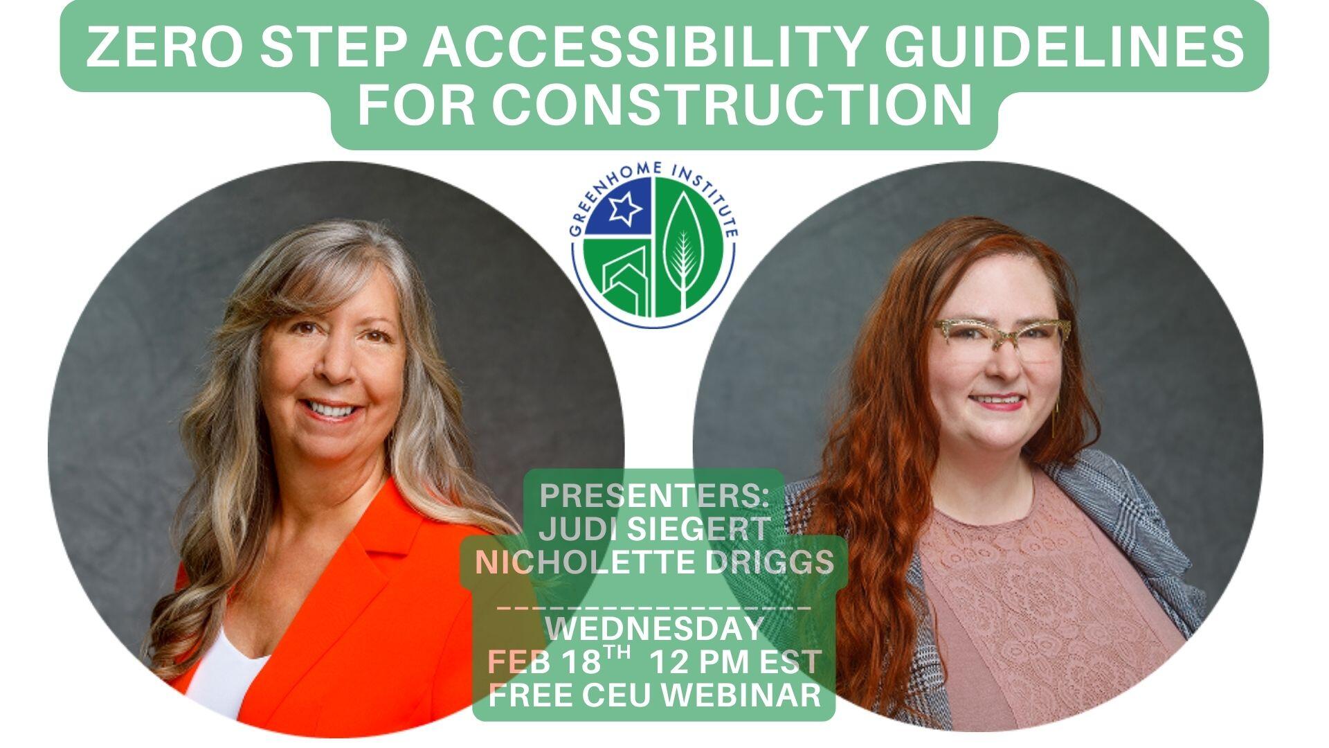 Campaign cover image for Zero Step Accessibility Guidelines for construction