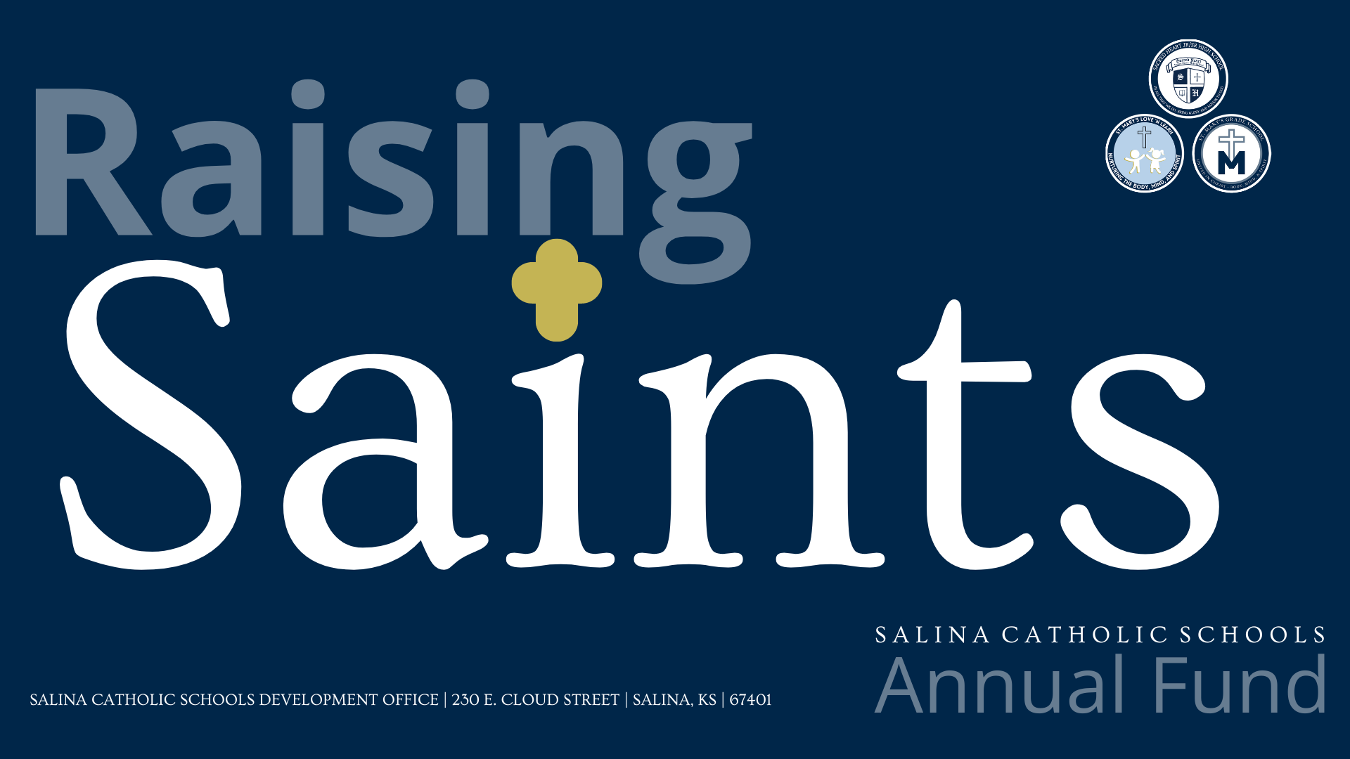 Campaign cover image for Raising Saints Annual Fund - Sacred Heart Jr/Sr High School