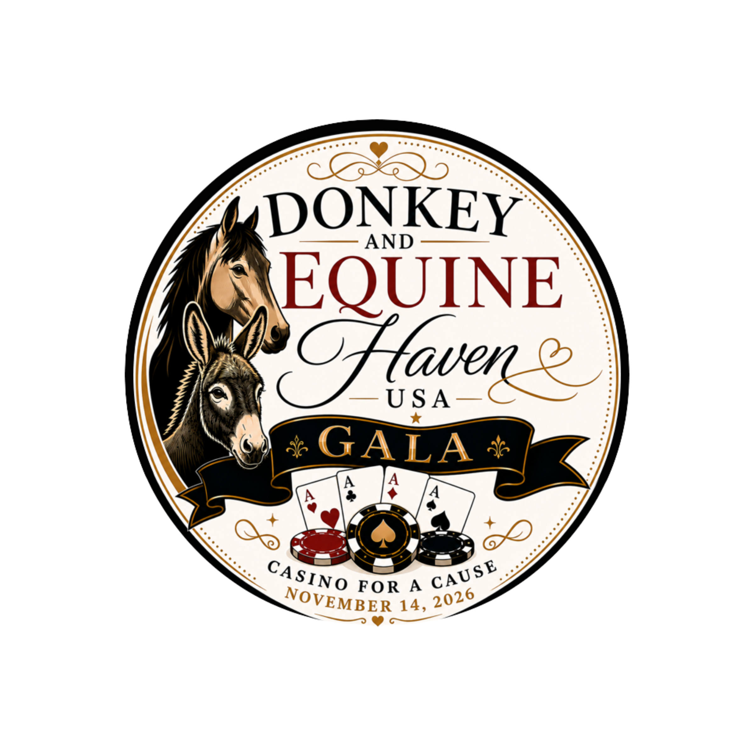 Campaign cover image for Donkey & Equine Haven Gala
