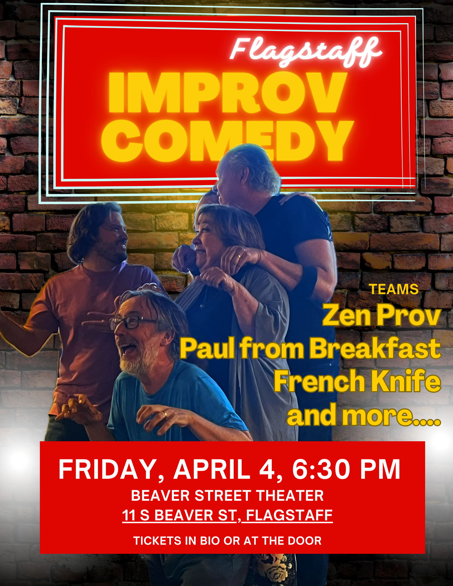 Campaign cover image for Flagstaff Improv Comedy Show