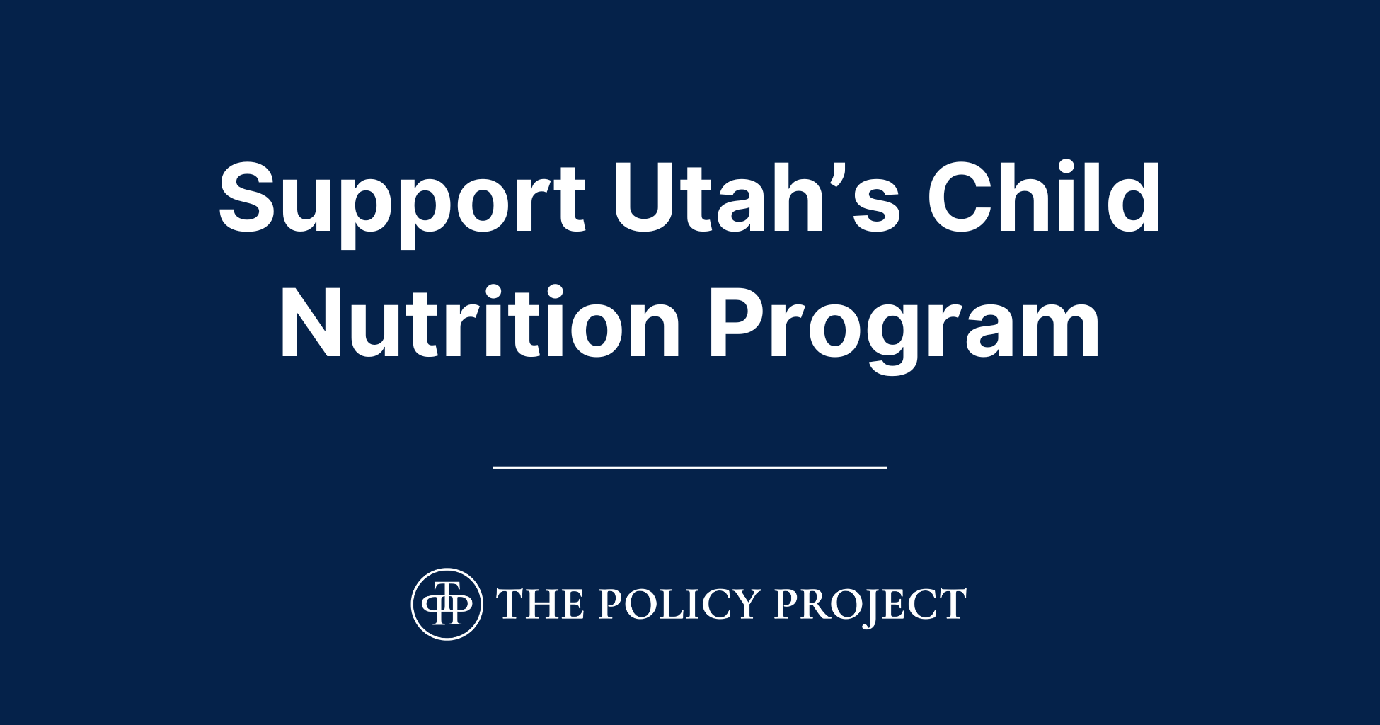 Campaign cover image for Support Utah’s Child Nutrition Program