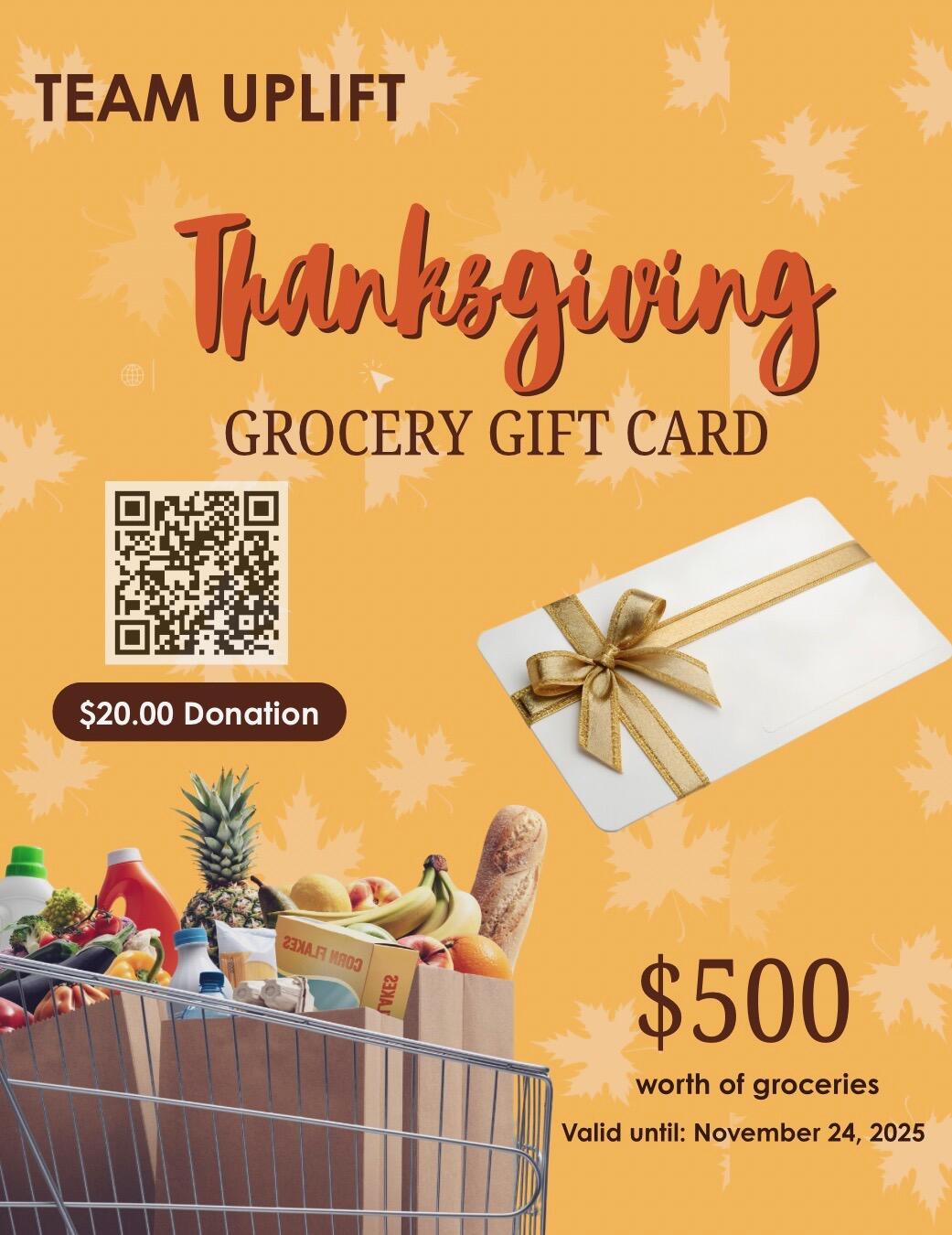 Team Uplift Thanksgiving Grocery Raffle | HBB Ques Foundation