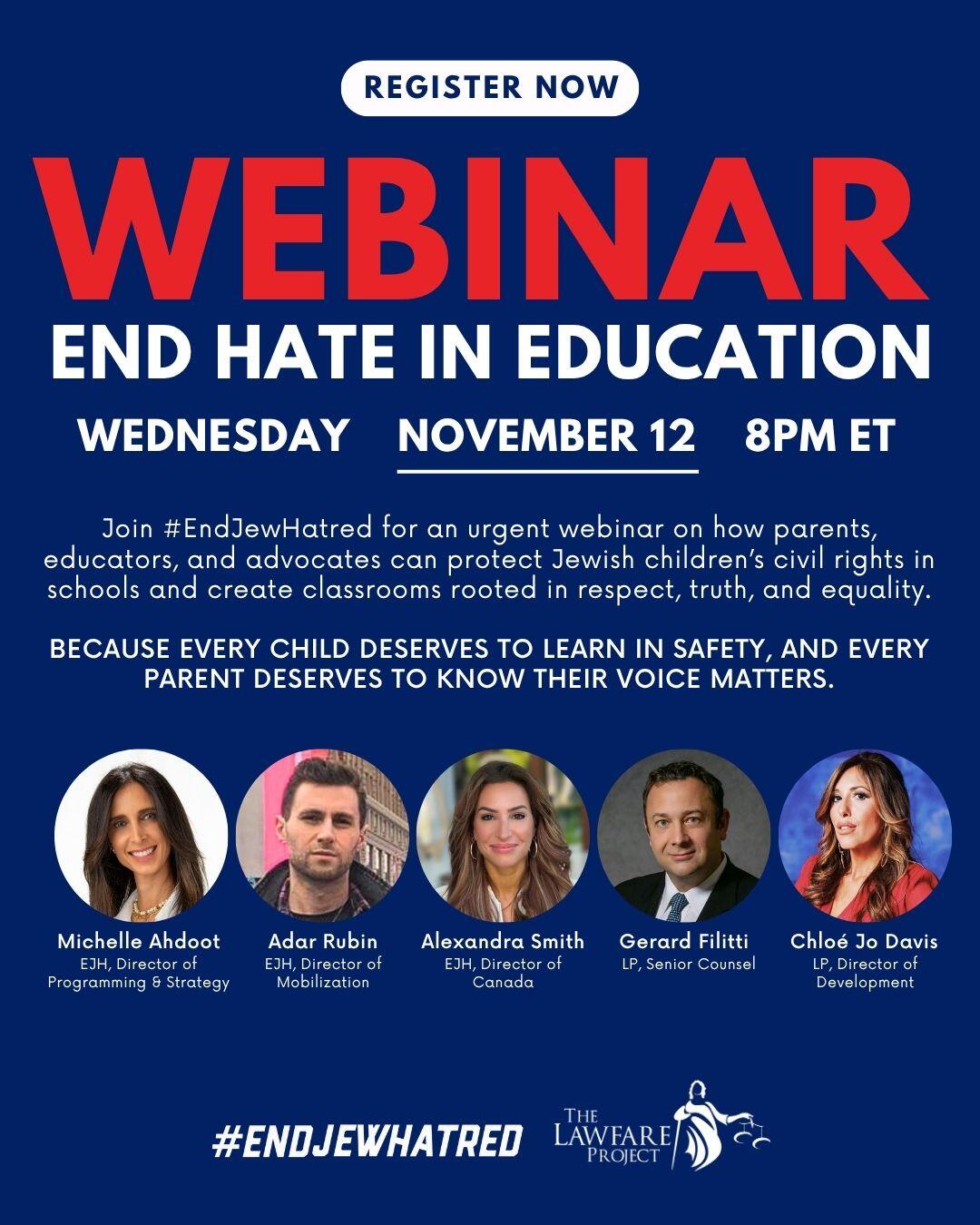 Campaign cover image for End Hate In Education
