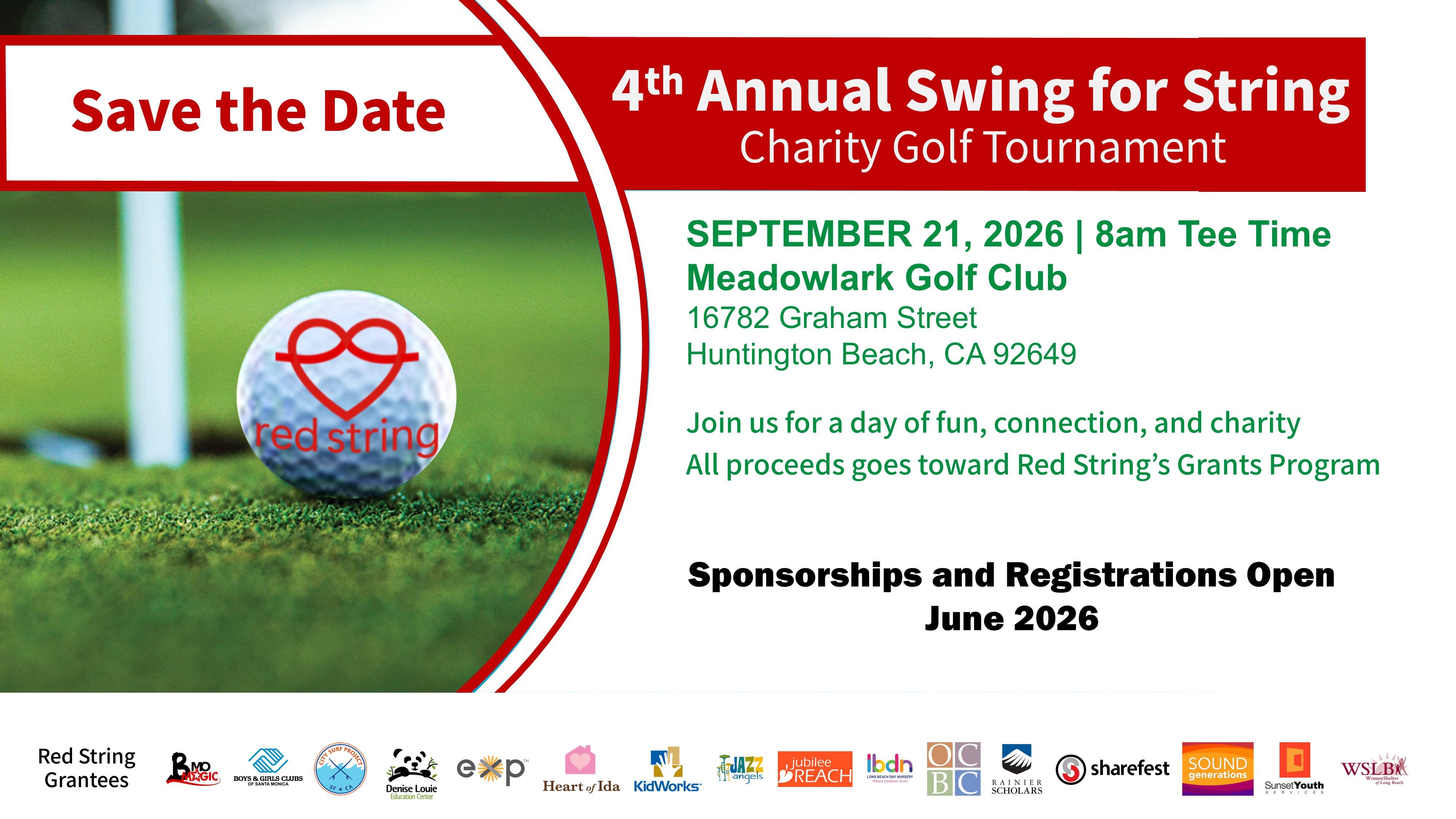 Campaign cover image for 4TH ANNUAL SWING FOR STRING CHARITY GOLF TOURNAMENT