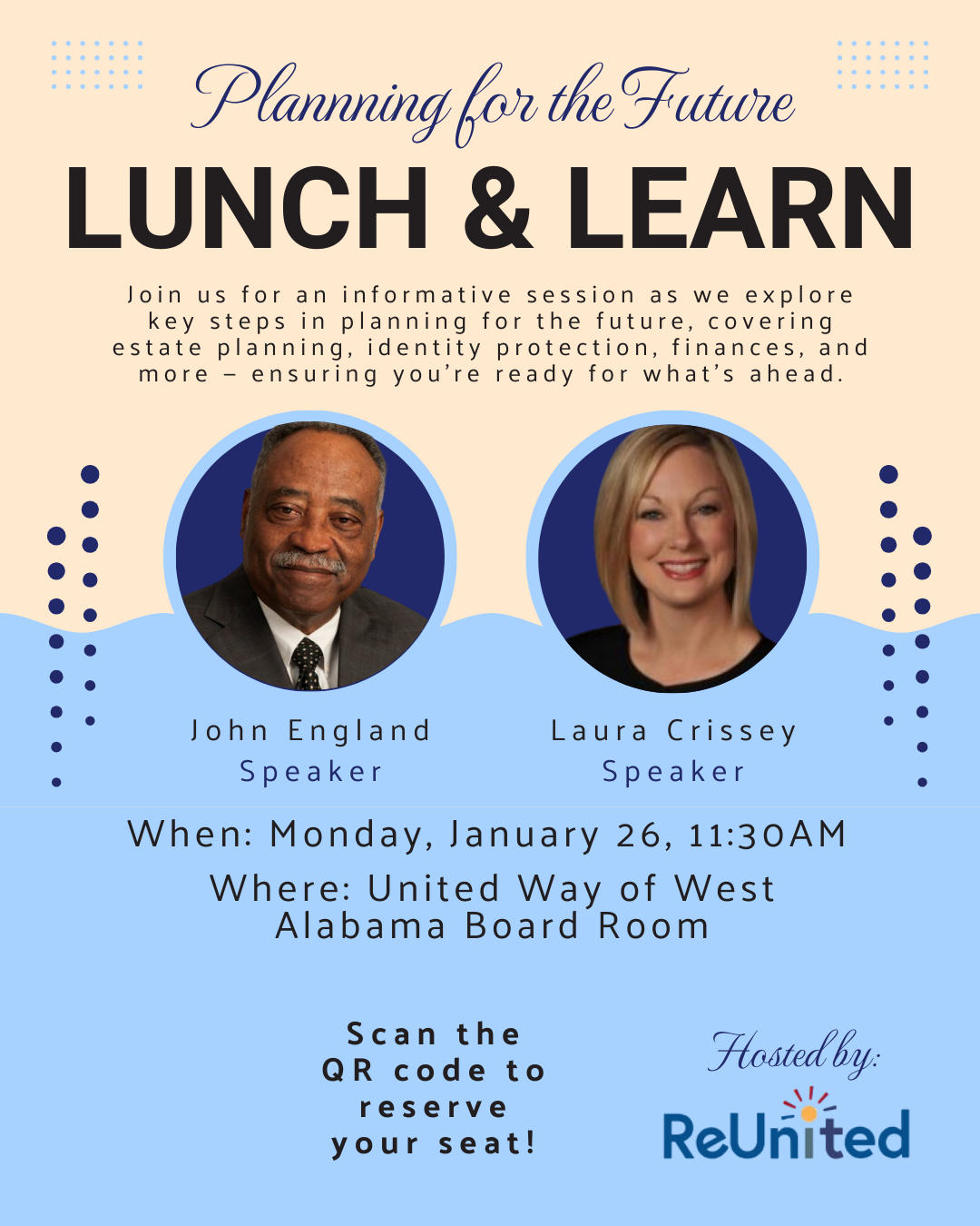 Campaign cover image for ReUnited Lunch & Learn: Planning for the Future