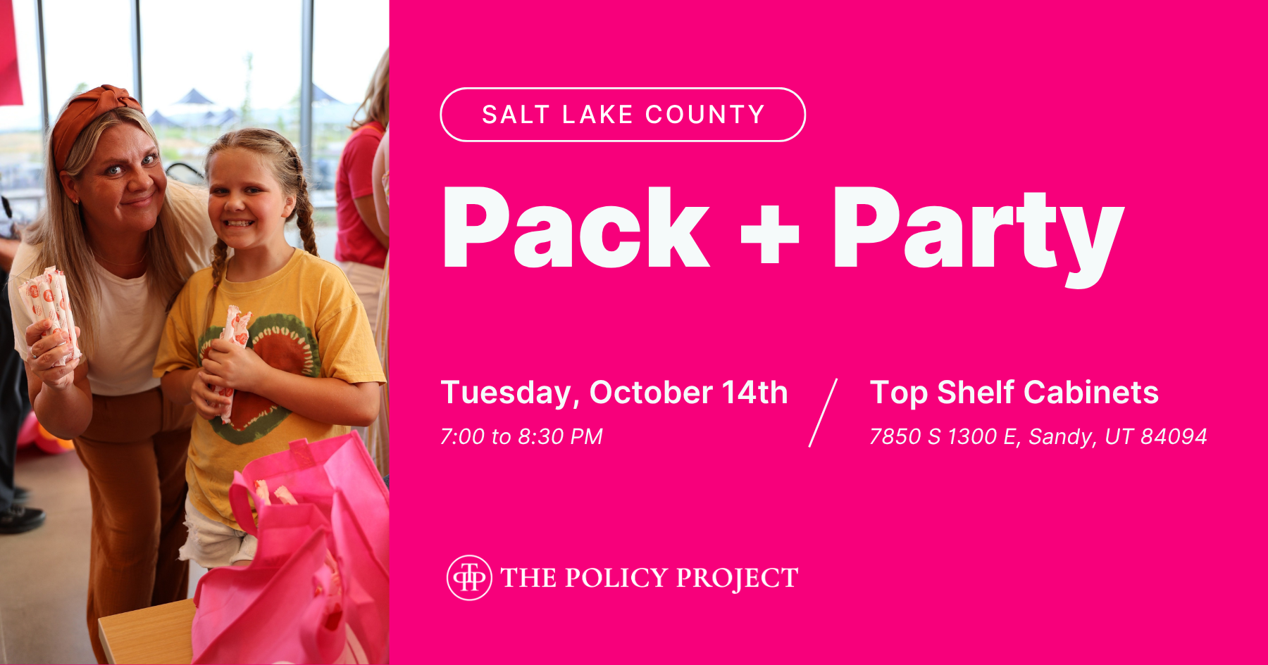 Campaign cover image for Salt Lake County: Pack + Party