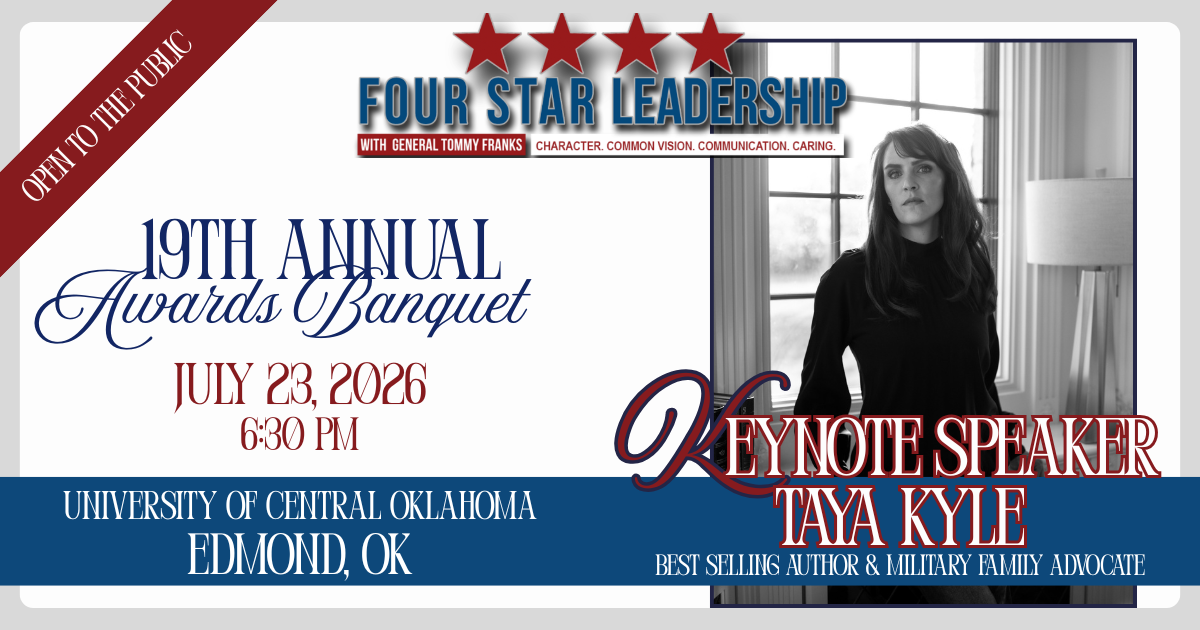Campaign cover image for 2026 Four Star Leader Banquet Featuring  Keynote Speaker Taya Kyle
