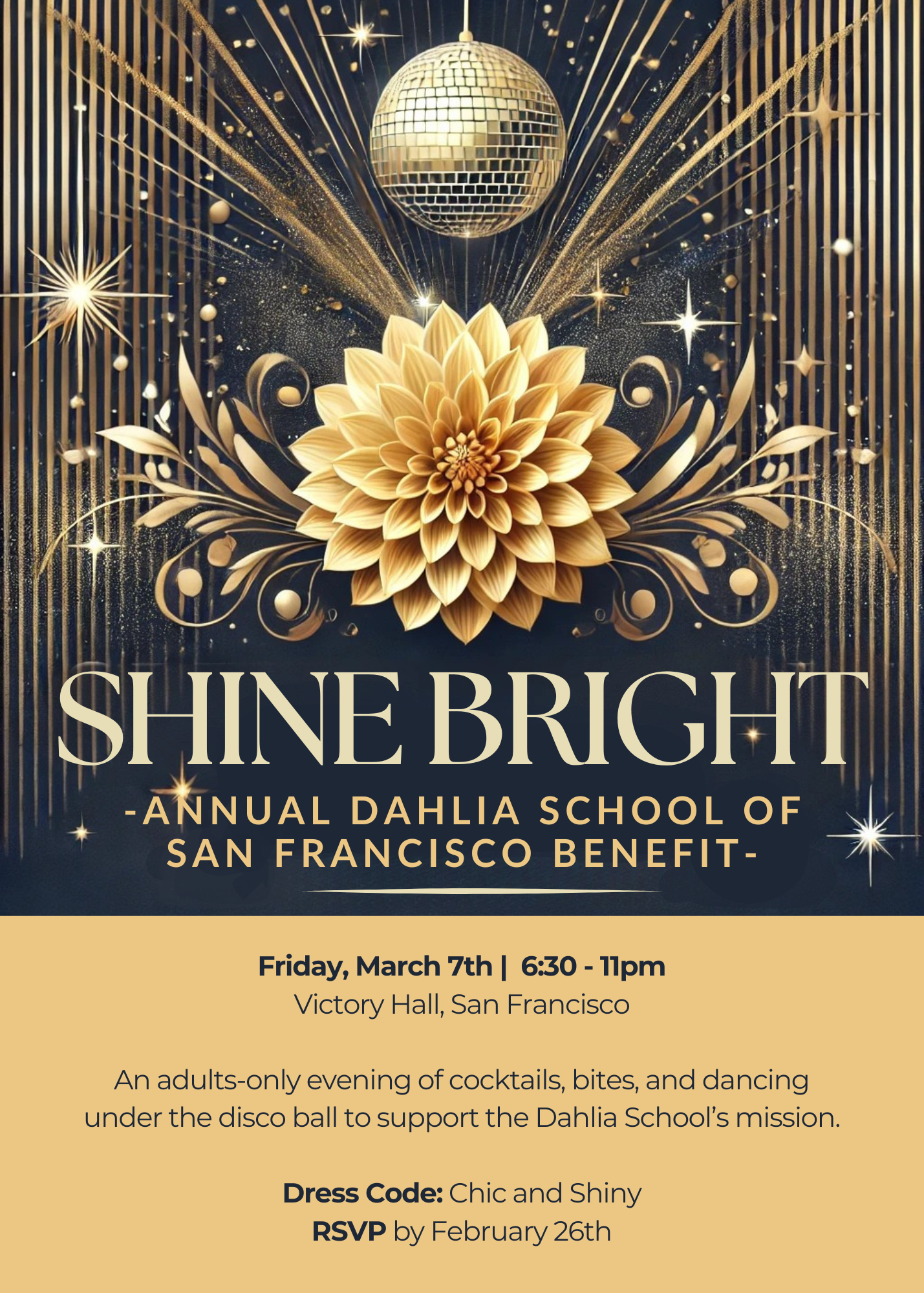 Campaign cover image for Shine Bright | 3rd Annual Dahlia School of San Francisco Benefit