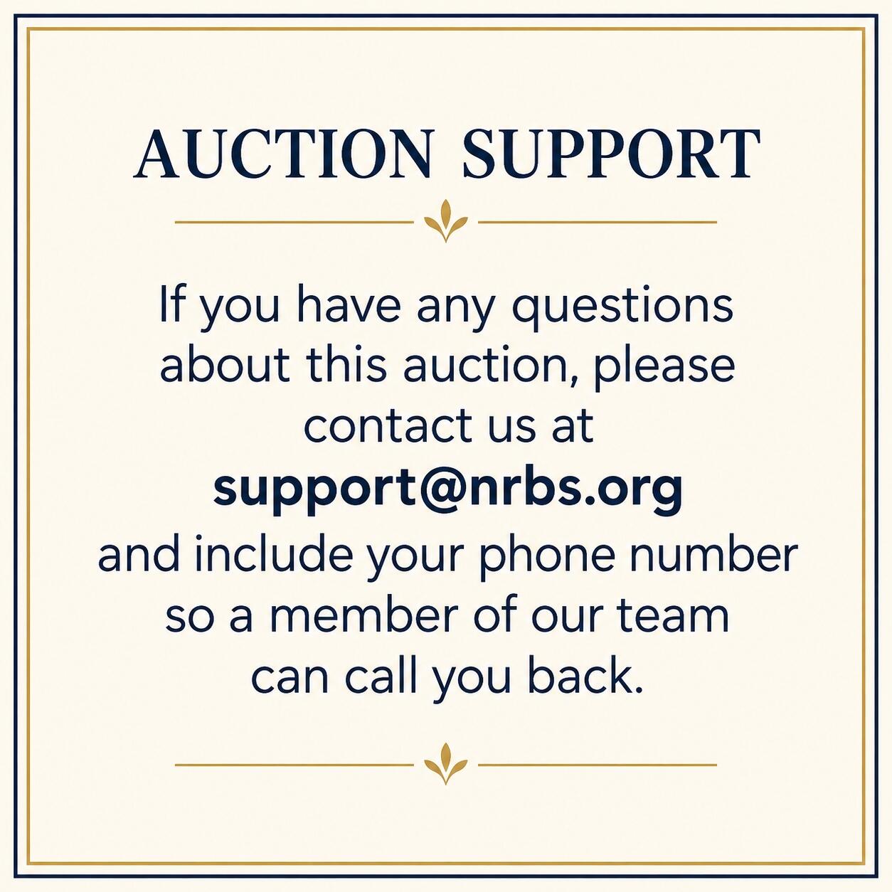 Campaign cover image for NRBS 2026 Silent Auction