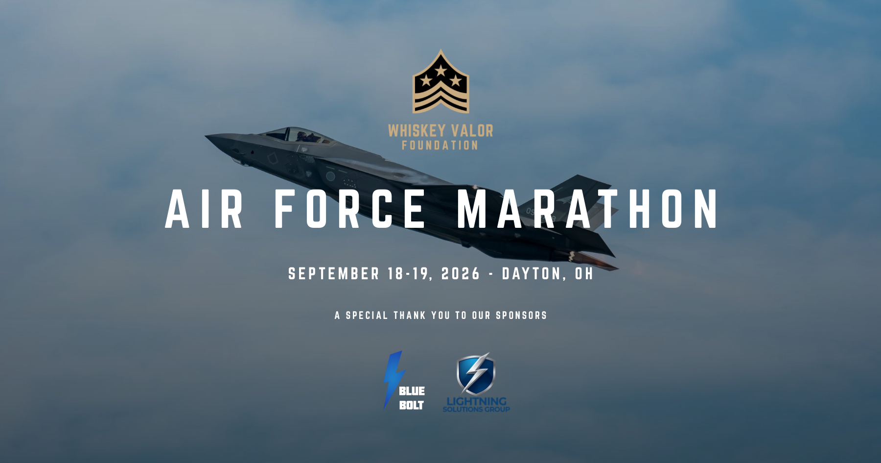 Campaign cover image for Team Whiskey Valor: Air Force Marathon