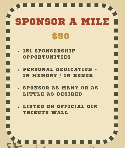 Campaign cover image for OIR Sponsor A Mile