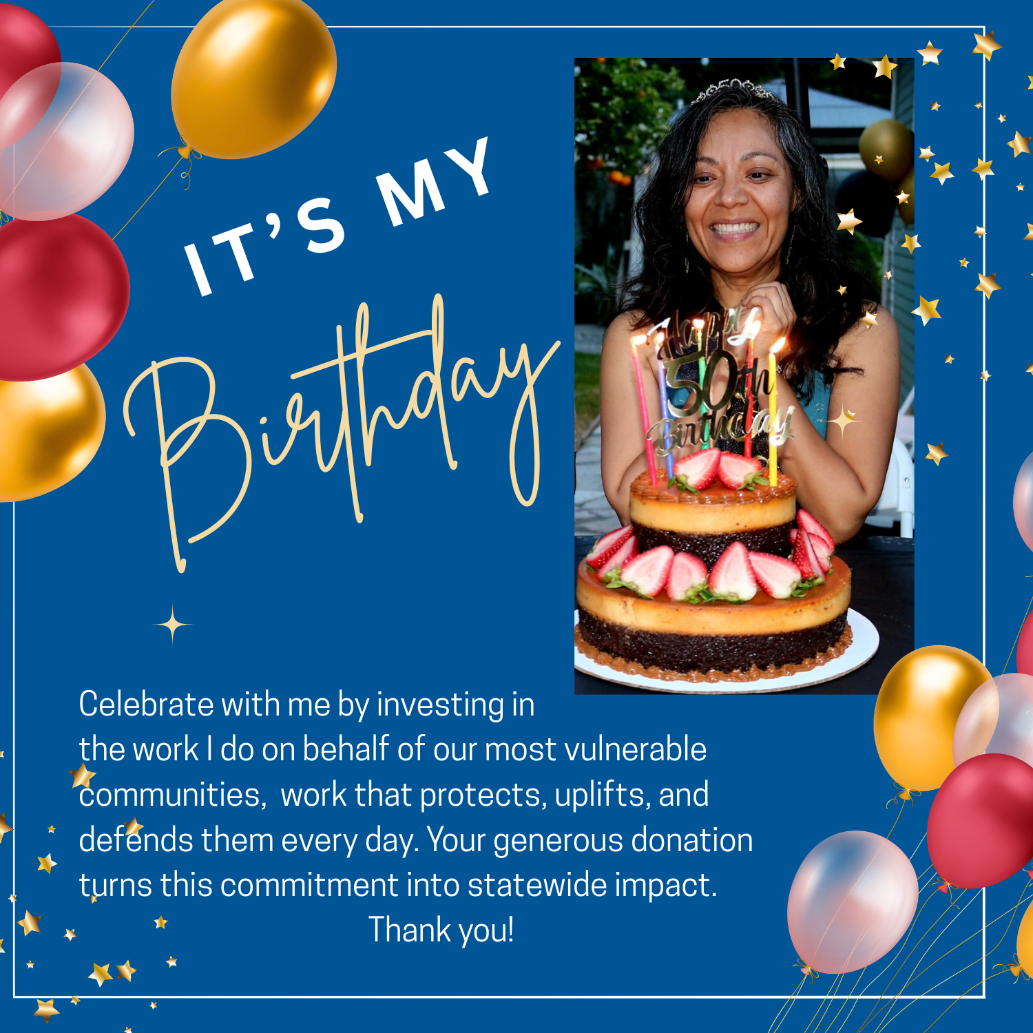 Campaign cover image for It's Jackie's Birthday!