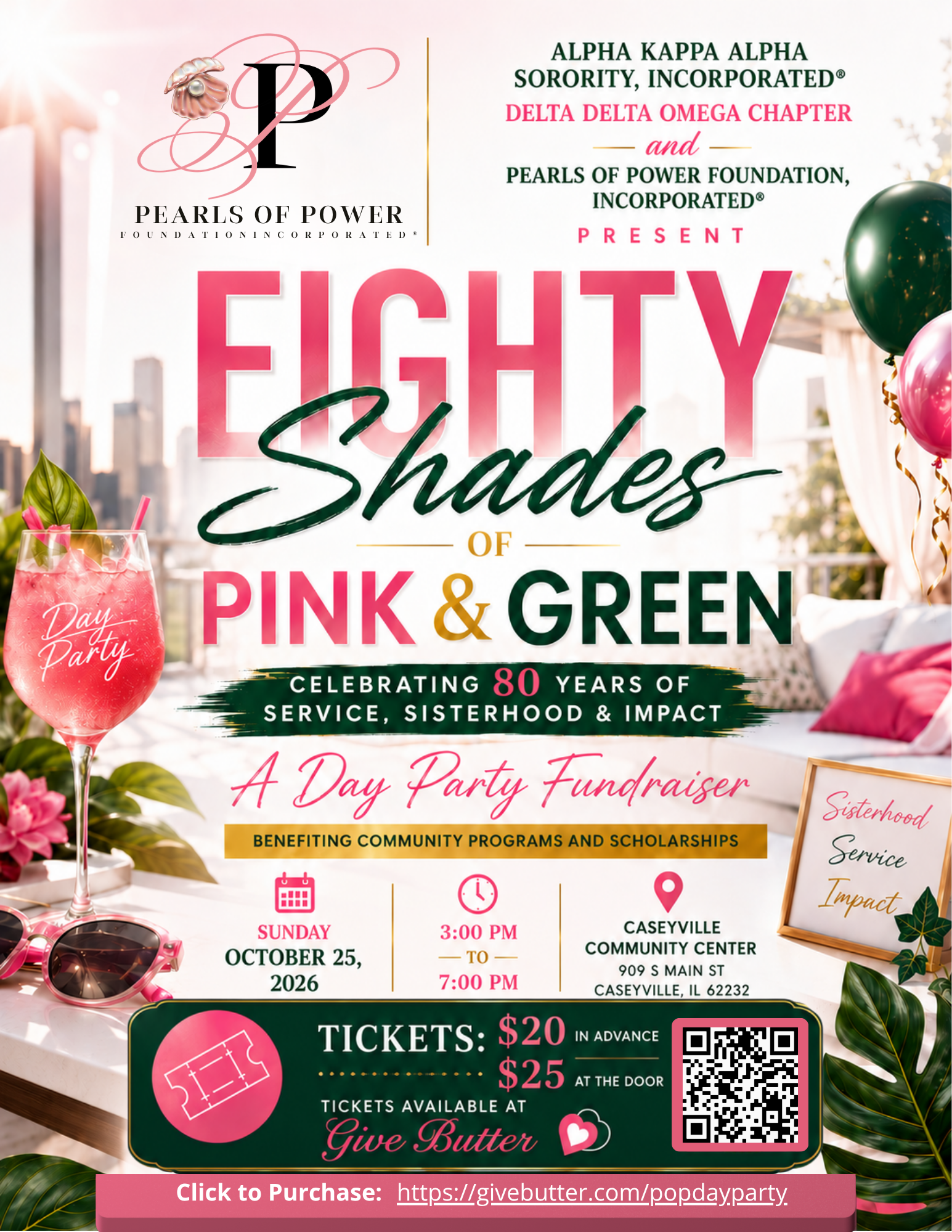 Campaign cover image for EIGHTY Shades of Pink & Green Day Party