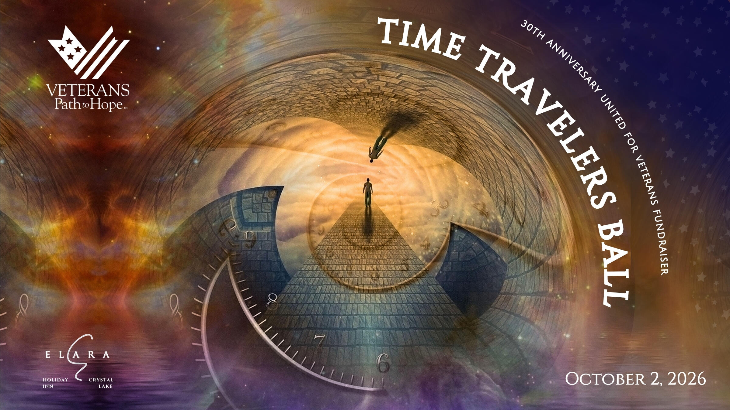Campaign cover image for 2026 United for Veterans Time Traveler's Ball Fundraising Gala