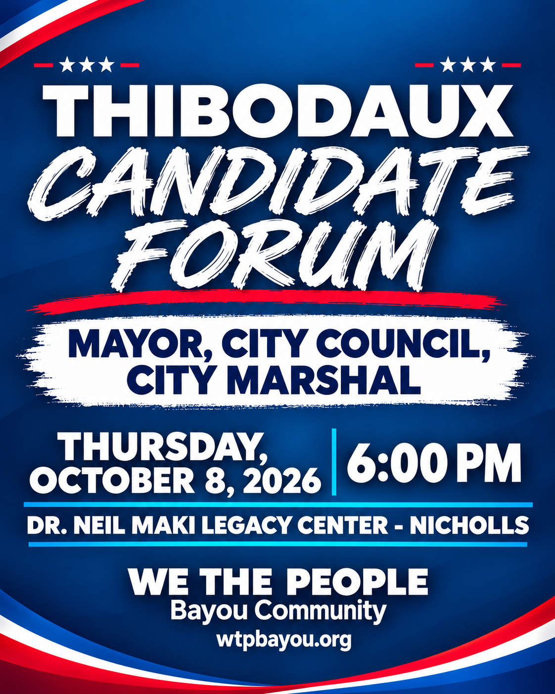 Campaign cover image for Thibodaux Candidate Forum