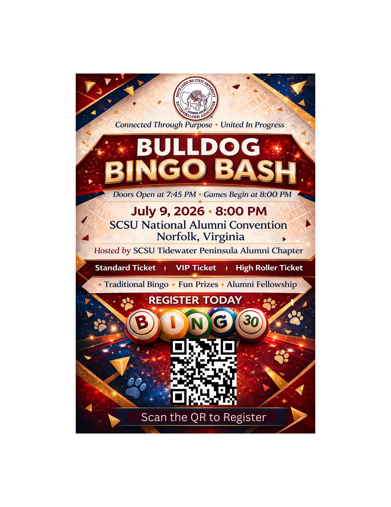 Campaign cover image for SCSUNAA Bulldog Bingo Bash