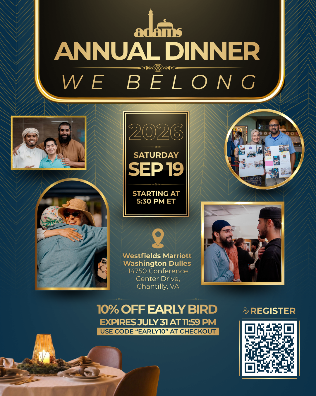 Campaign cover image for ADAMS Annual Fundraising Dinner 2026