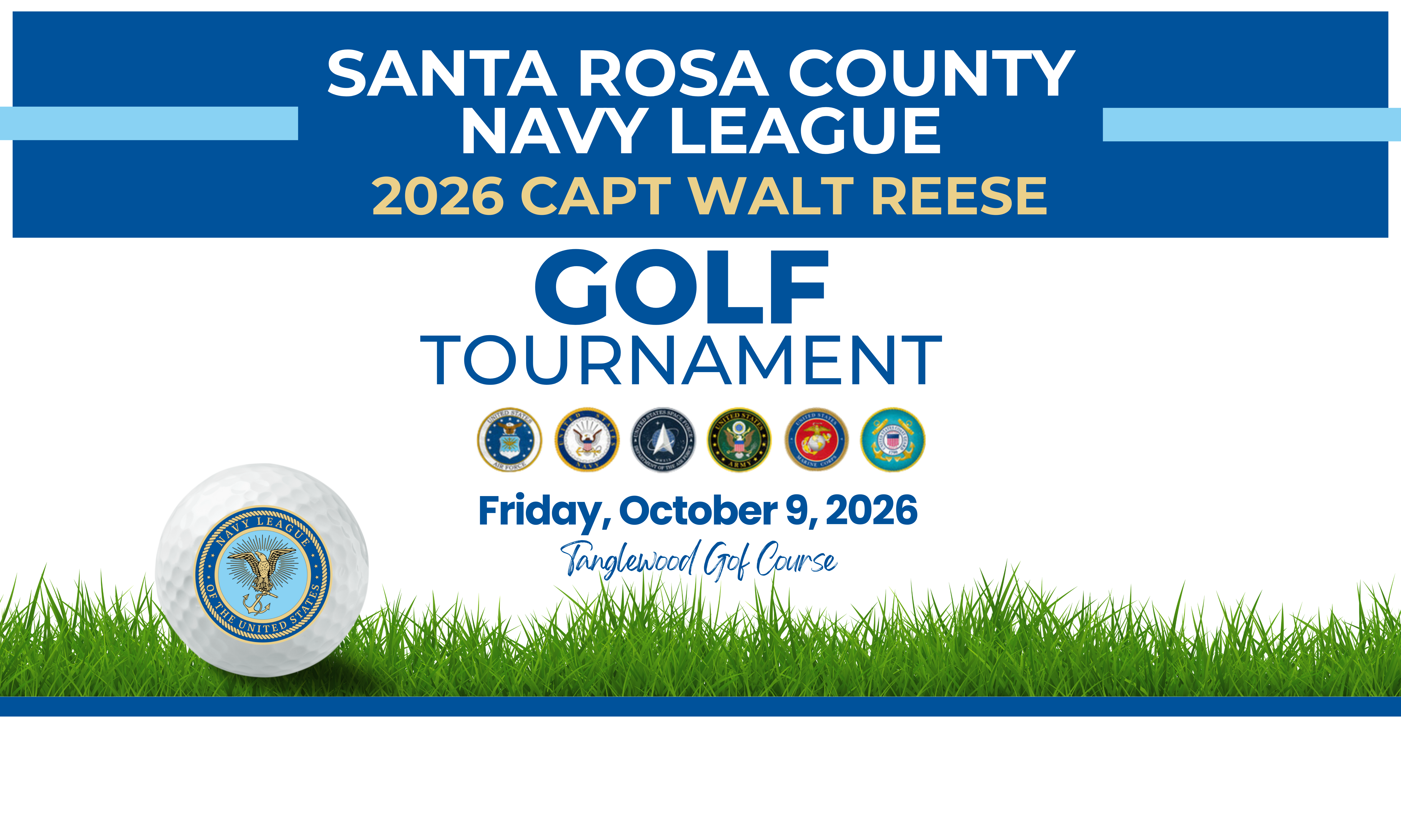 Campaign cover image for 2026 SRC Navy League, CAPT Walt Reese Golf Tournament
