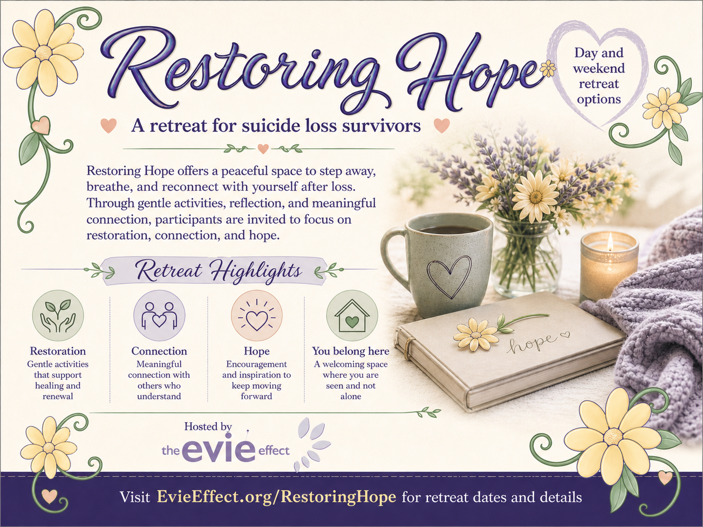 Campaign cover for Restoring Hope Suicide Loss Retreat
