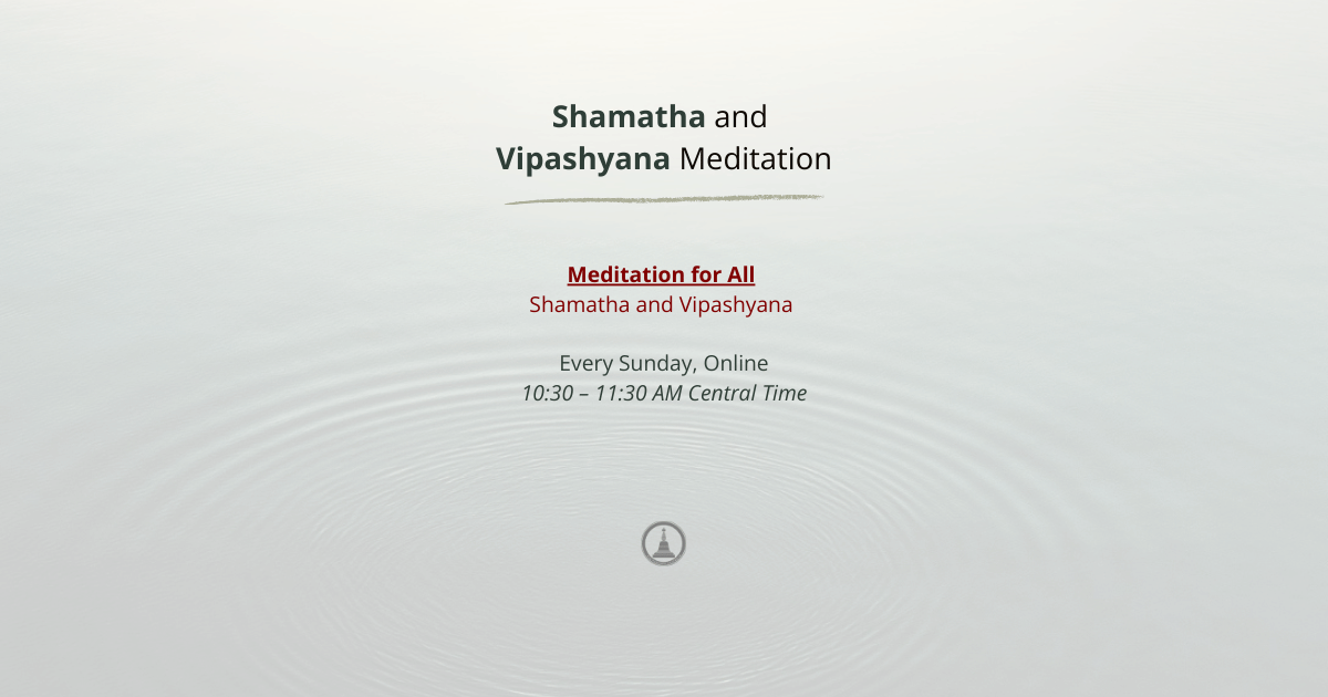 Campaign cover image for Meditation for All: Shamatha and Vipashyana