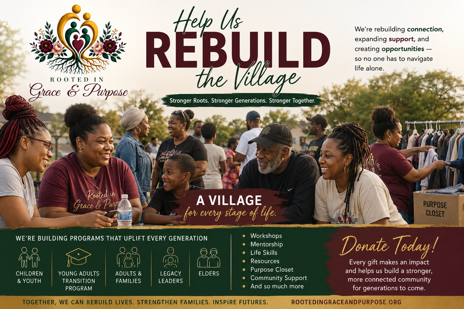 Campaign cover image for Help Rebuild the Village