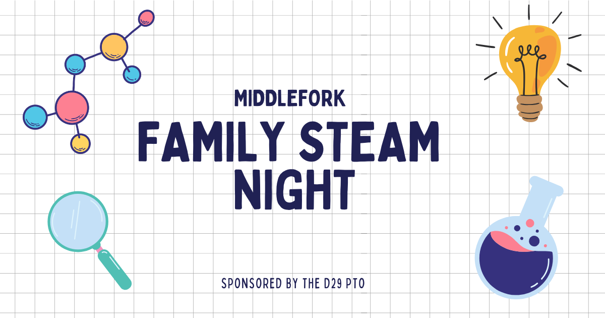 Campaign cover image for D29 Middlefork Family STEAM Night