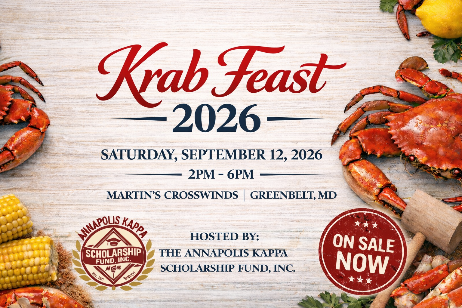 Campaign cover image for 2026 Krab Feast Fundraiser