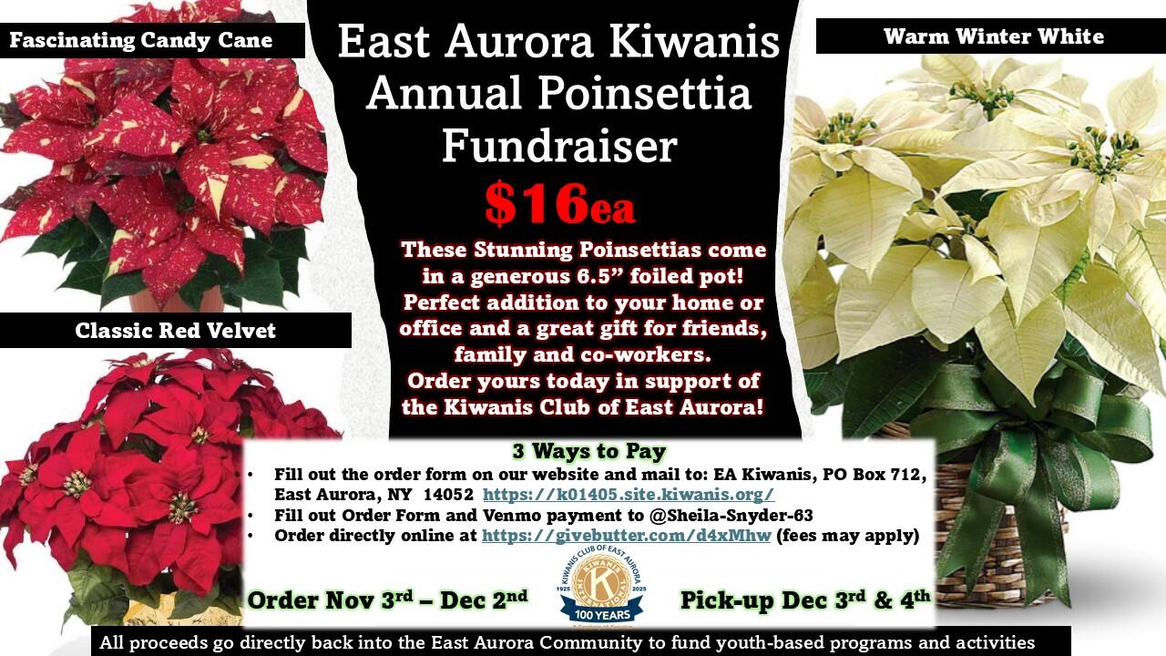 Campaign cover image for 2025 Kiwanis Poinsettia Fundraiser - $16 each