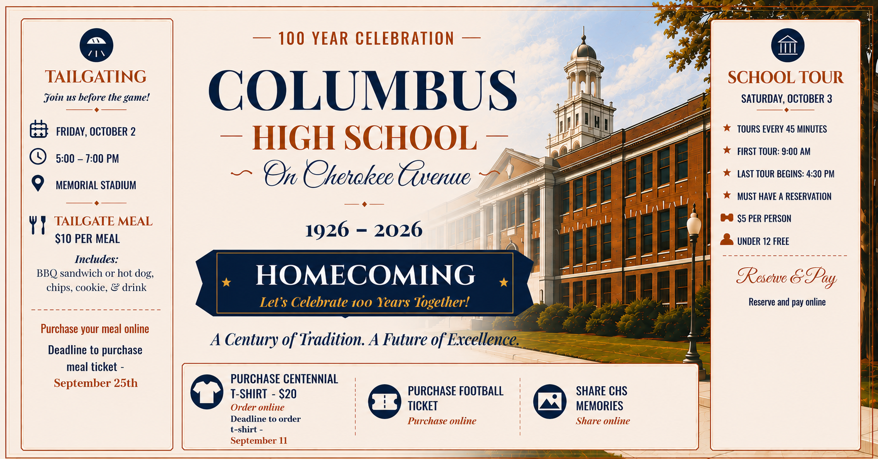 Campaign cover image for CHSAA 100 Years on Cherokee Tailgate Celebration