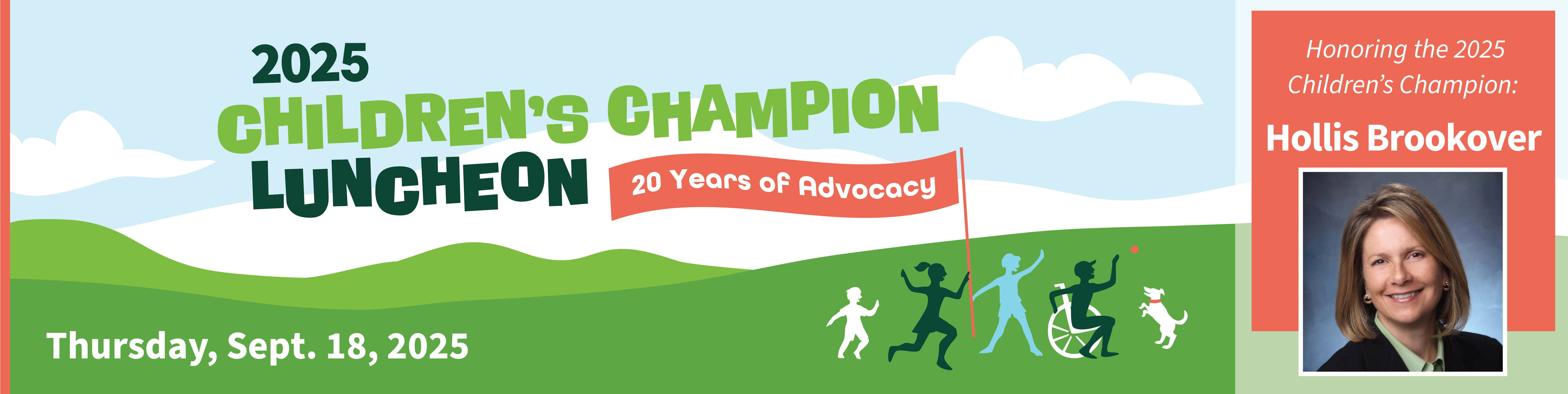 Campaign cover image for Children's Champion Luncheon Honoring Hollis Brookover!