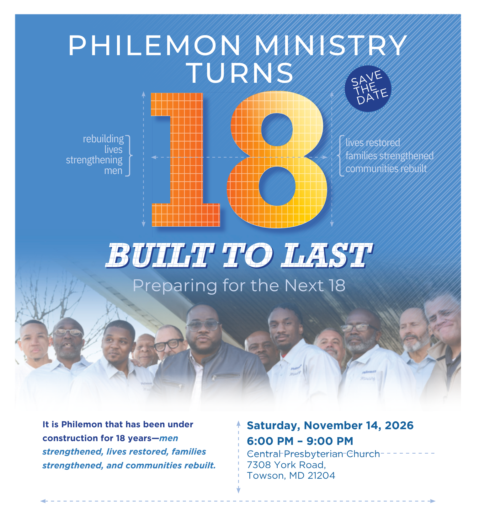 Campaign cover image for Philemon Ministry Turns 18