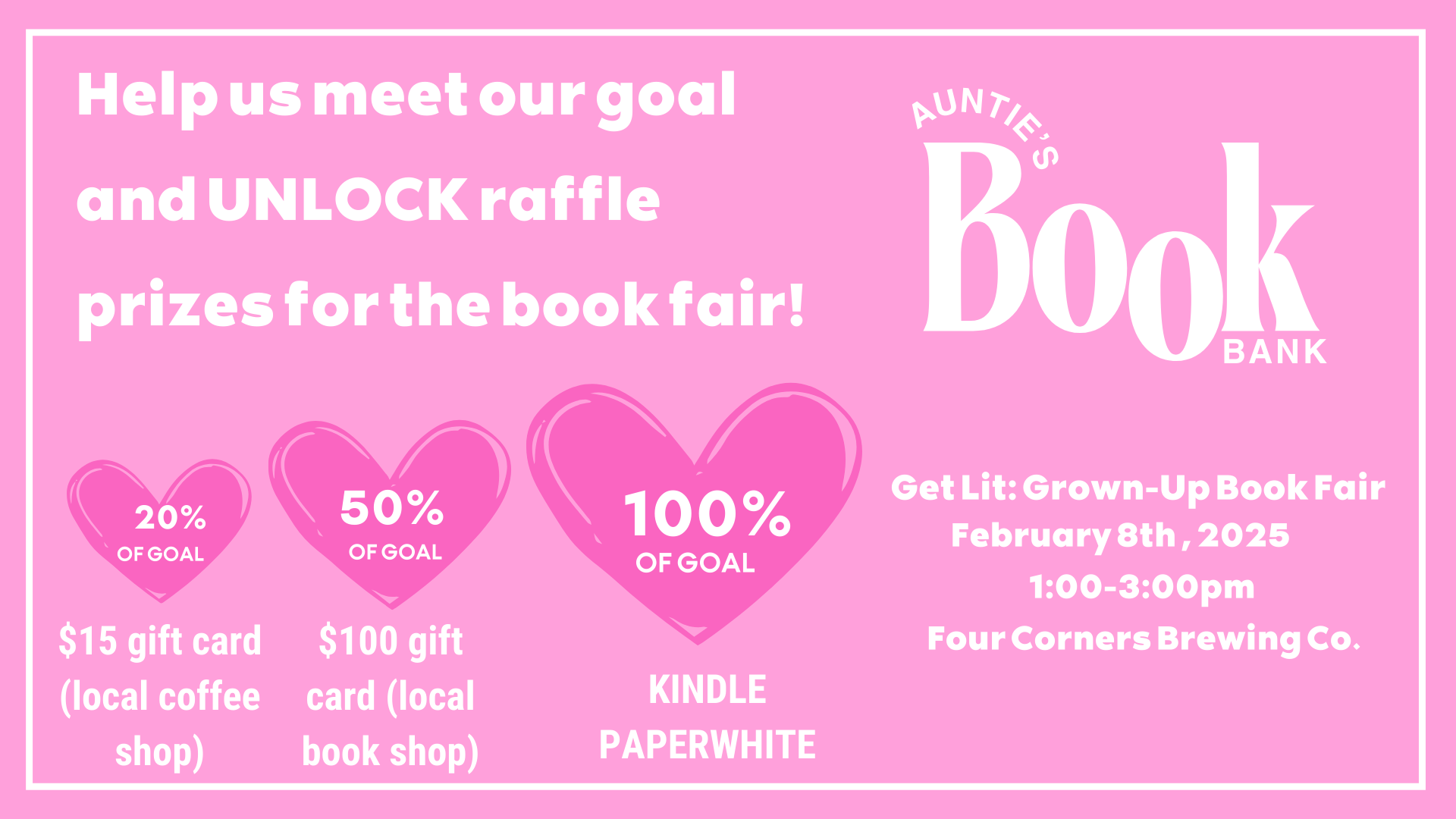 Campaign cover image for Auntie's Book Bank: For the LOVE of BOOKS