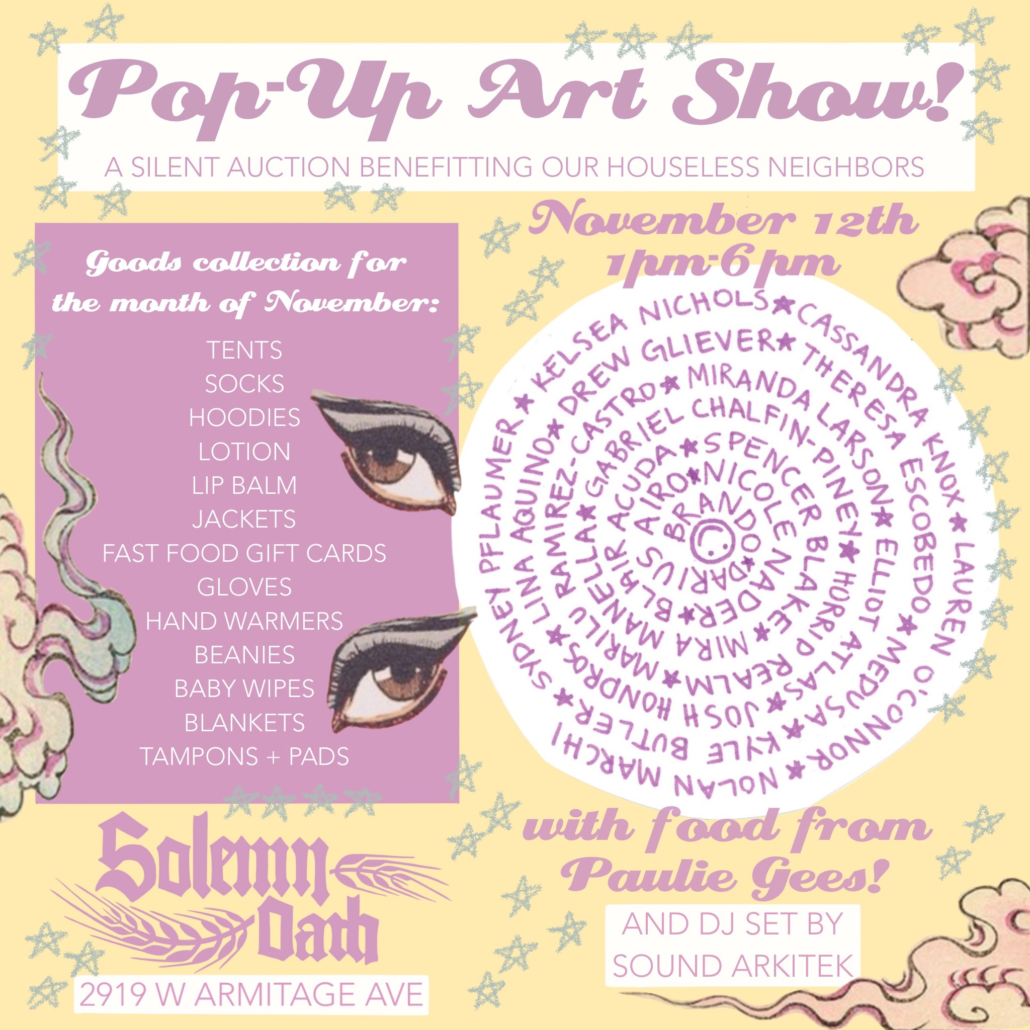 Campaign cover image for Pop-Up Art Show at Solemn Oath