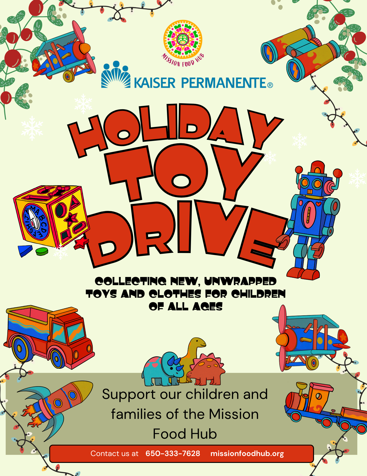 Campaign cover image for Kaiser Permanente San Francisco supports the 2024 Food Hub Toy Drive
